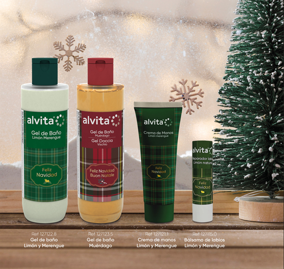 Alvita lanza la nueva edición de geles de baño, bálsamo labial y crema de  manos especial Navidad con aroma a Muérdago y limón merengue